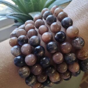 Peach moonstone Crystal Bracelet
